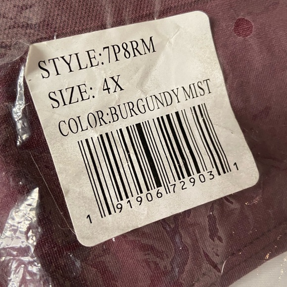 *free gift with purchase* 2 Brand new size 4X Auden Thongs in burgundy - Picture 5 of 7